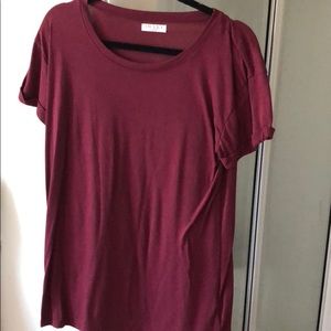 Maroon Cupped T-shirt!